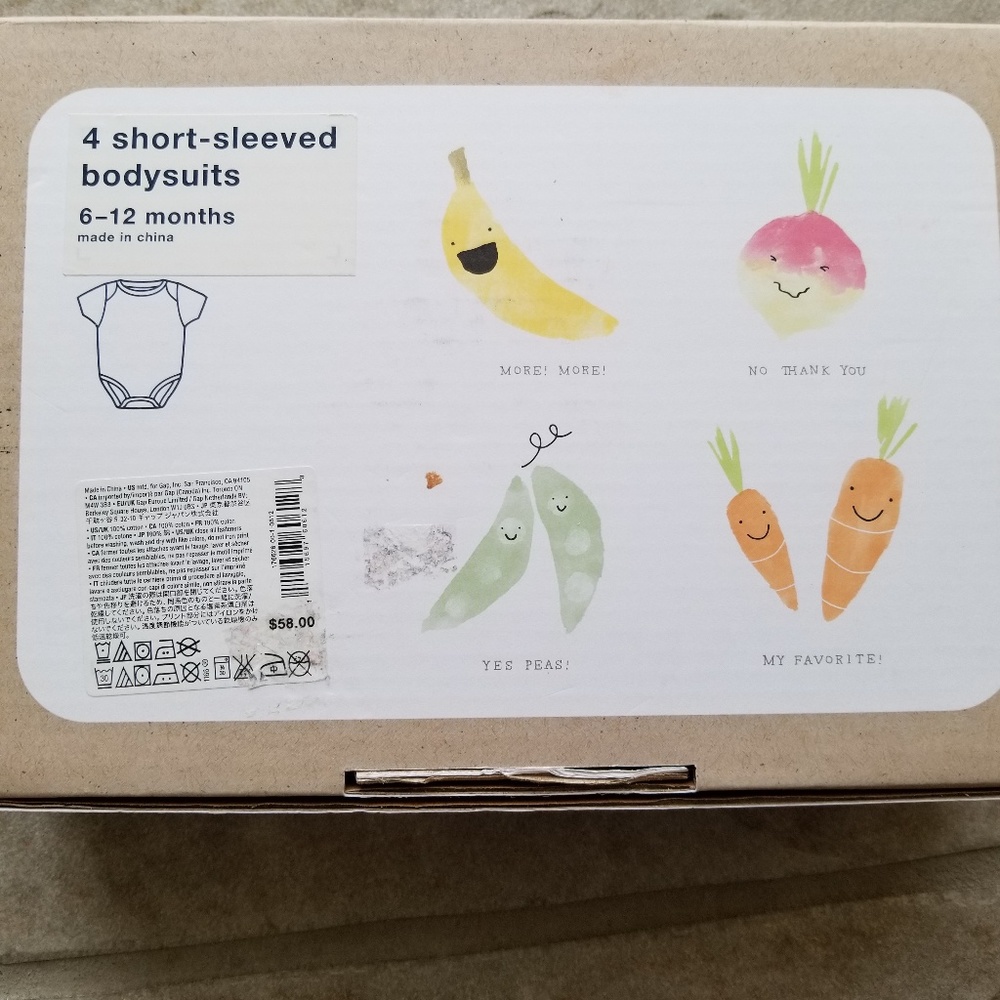 New Baby Gap organic onesie